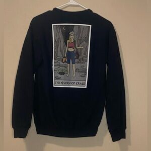 Women juniors Lacaida CLIMBER’S TAROT: THE CRAG QUEEN sweatshirt size small